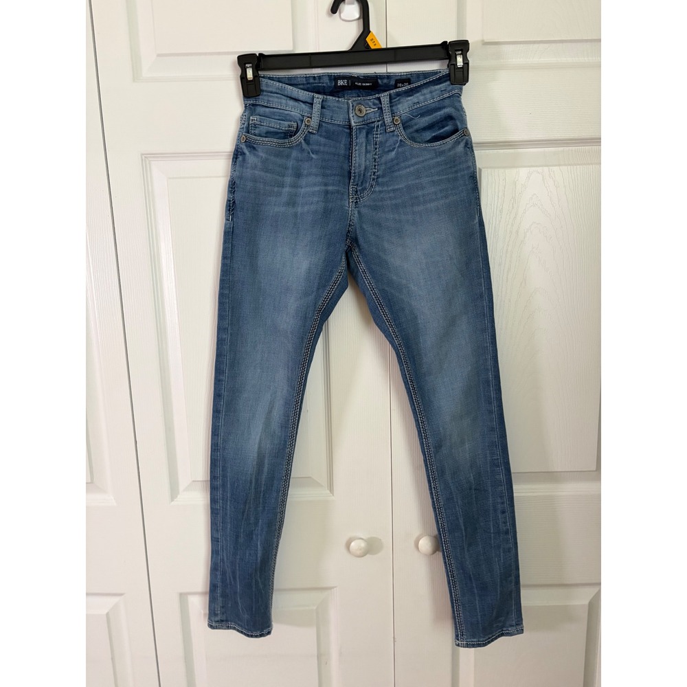BKE Alec Skinny‎ Jeans Mens 28x30 Medium Wash Blue Denim Stretch Coolmax Pants